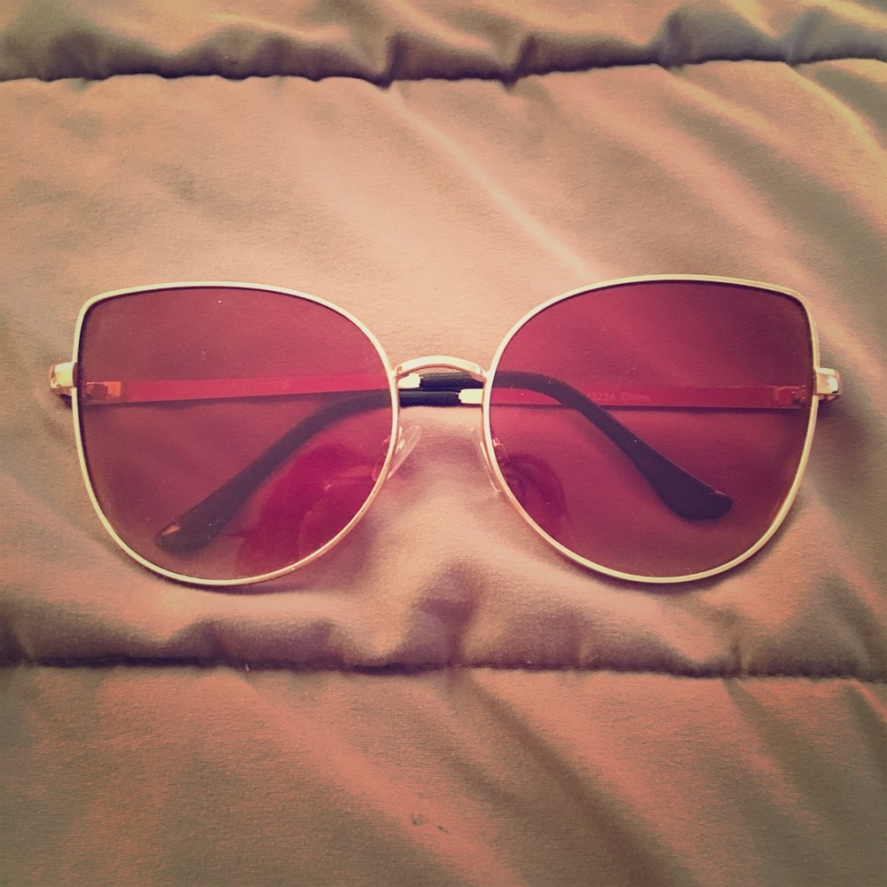Gold Cat Eye Sunglasses
